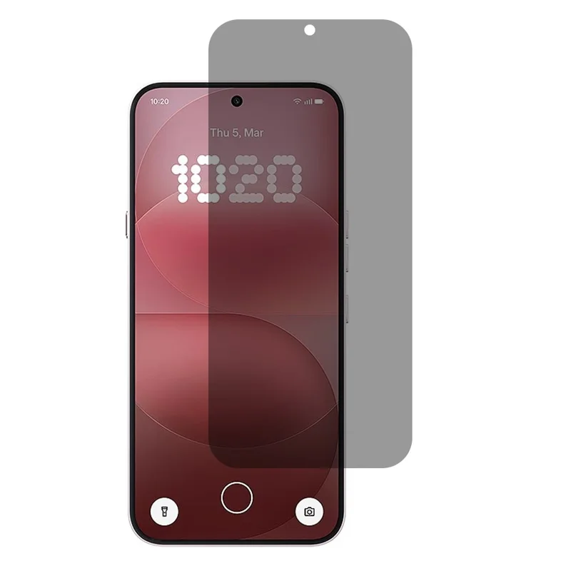 For Nothing Phone (4a) Pro 2.5D Arc Edge Anti Spy Full Screen Protector Full Glue High Aluminium-silicon Glass Film - Black