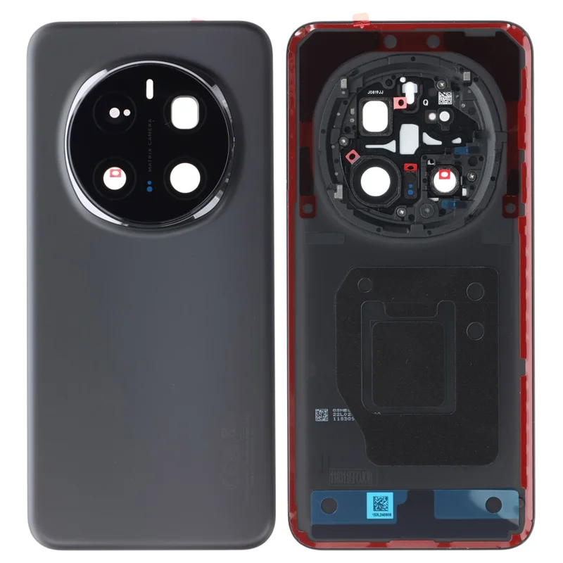 For Honor Magic7 Pro 5G OEM Battery Housing with Camera Lens Cover - Black