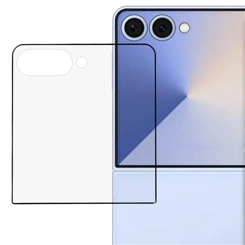 Protector de pantalla para Samsung Galaxy Z Flip8, diseño de impresión de seda, cobertura completa con pegamento, película de vidrio templado