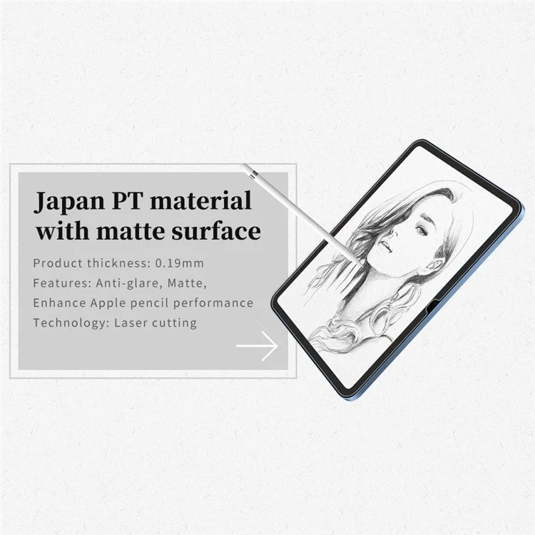 Nillkin Para Ipad 10.9 (2022) Paper Fielt Pet Screen Protector Anti-Glare Escribiendo lo Mismo Que en la Película Mate en Papel