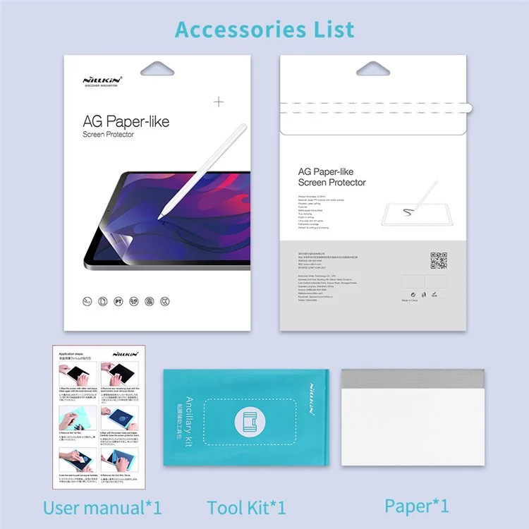 Nillkin Para Ipad 10.9 (2022) Paper Fielt Pet Screen Protector Anti-Glare Escribiendo lo Mismo Que en la Película Mate en Papel