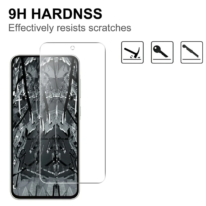 Screenprotector till Samsung Galaxy A27, 2.5D HD, härdat glasfilm (ej fullständig täckning) – Transparent