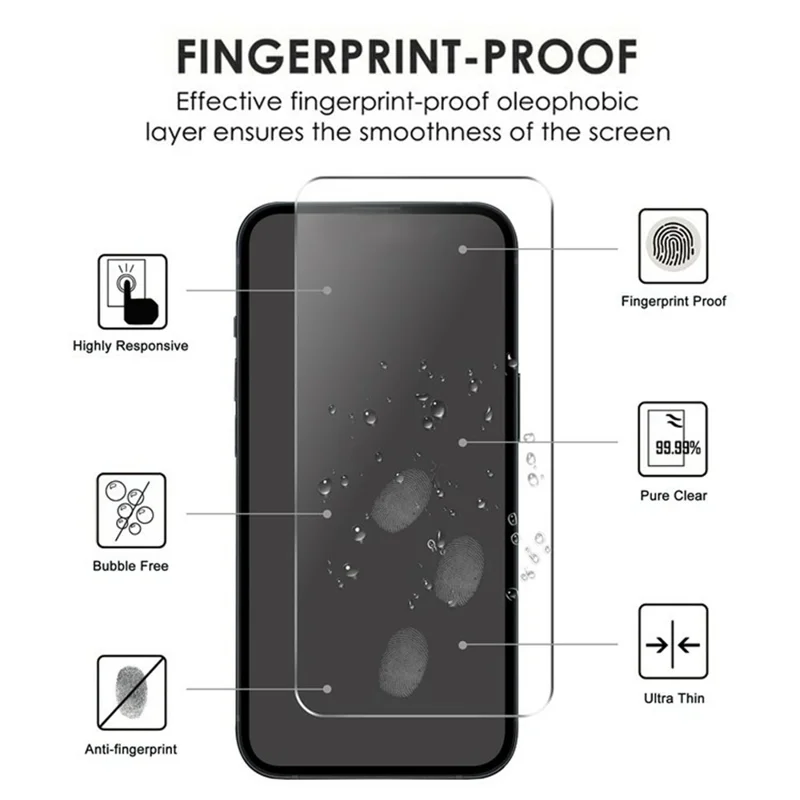 For Google Pixel 11 Pro / 11 / 10 Pro / 10 / 9 Pro / 9 Screen Protector 2.5D HD Tempered Glass Film (Not Complete Coverage) - Transparent