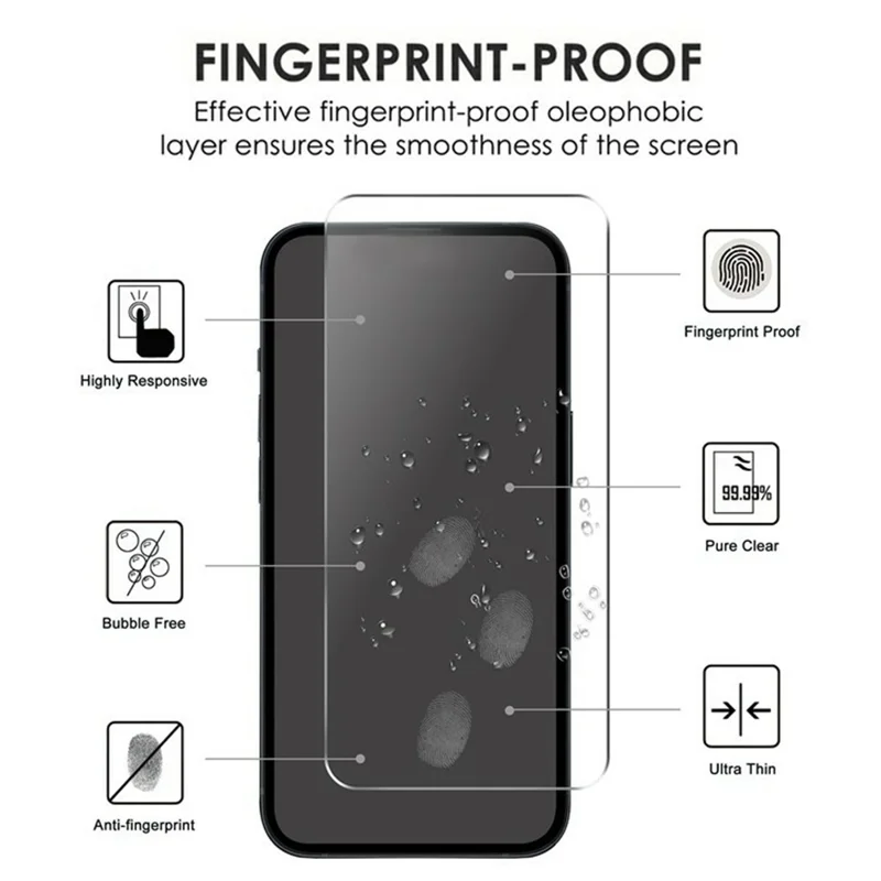 For Google Pixel 11 Pro XL Screen Protector 2.5D HD Tempered Glass Film (Not Complete Coverage) - Transparent