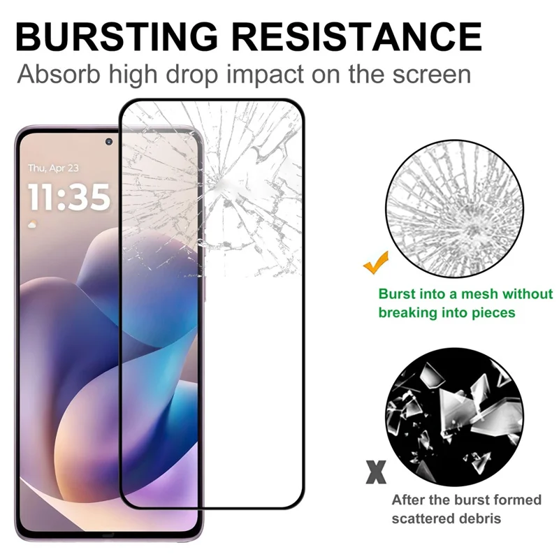 For Motorola Moto G Stylus (2026) 5G AGC Tempered Glass with Black Edge Full Glue Full Coverage Screen Protector