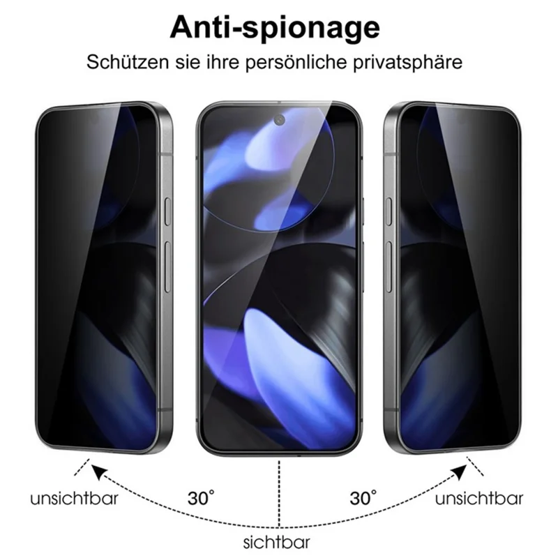 For Google Pixel 11 Pro / 11 / 10 Pro / 10 / 9 Pro / 9 Tempered Glass Screen Protector 2.5D Arc Edge Anti-Spy Film