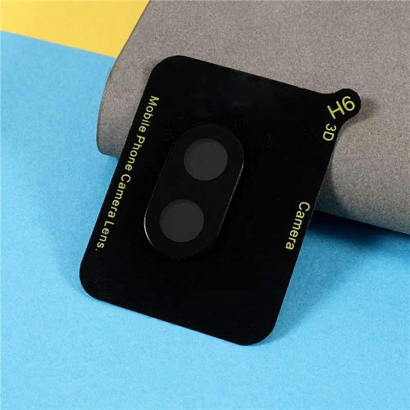 2Pcs For Samsung Galaxy Z Flip8 Full Coverage Camera Lens Protector Silk Printing Tempered Glass Lens Film 3D Arc Edge - Black