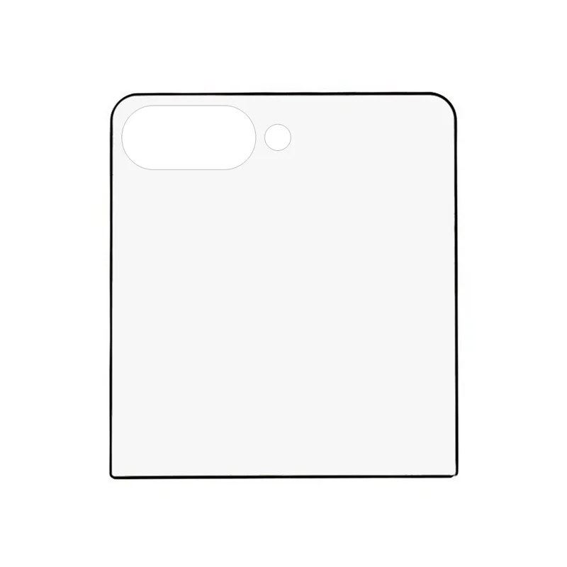 For Samsung Galaxy Z Flip8 Full Screen Protector Silk Printing Full Glue HD Clear Screen Film - Black