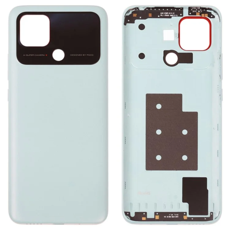 For Xiaomi Poco C40 4G OEM Battery Door Cover Replacement Part - White