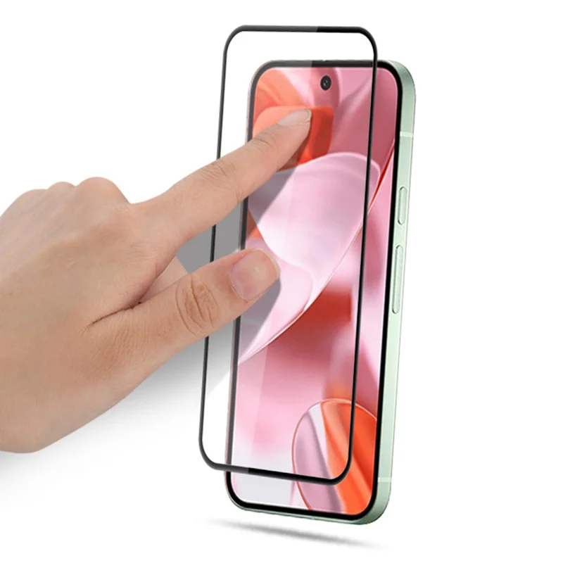 MOCOLO For Google Pixel 9a  /  Pixel 10a Full Screen Protector Anti-Shatter Silk Printing Full Glue Tempered Glass Film - Black