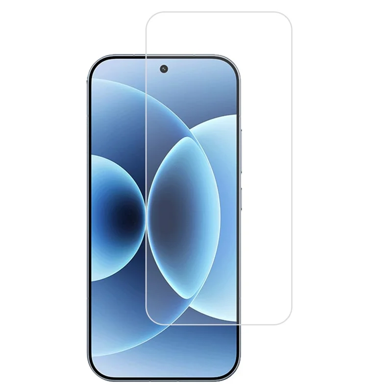 For Xiaomi 17T Tempered Glass Full Screen Protector 2.5D Arc Edge Film (Fingerprint Unlock) (NOT Complete Covering) - Transparent