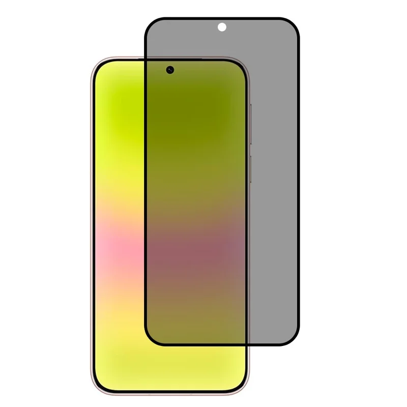 For Huawei Pura 90 Pro 2.5D Anti-spy Full Screen Protector Full Glue Silk Printing High Aluminium-silicon Glass Film - Black