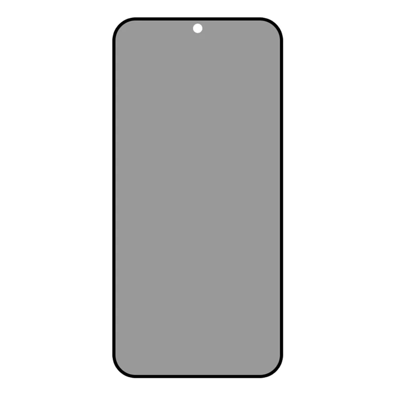 For Xiaomi 17T Anti-Spy Screen Protector Black Edge Full Glue (Fingerprint Unlock) - Black
