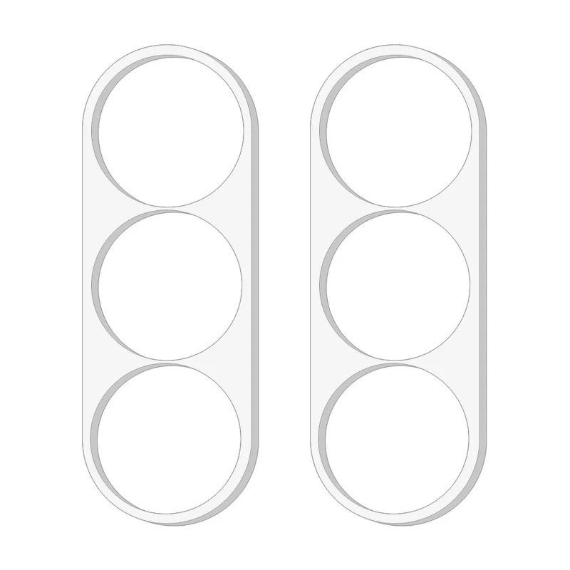2 Pezzi per Samsung Galaxy Z Fold8 Protettore Obiettivo Fotocamera Copertura Totale in Vetro Temperato con Arco 3D Anti-Graffio Pellicola Obiettivo - Trasparente