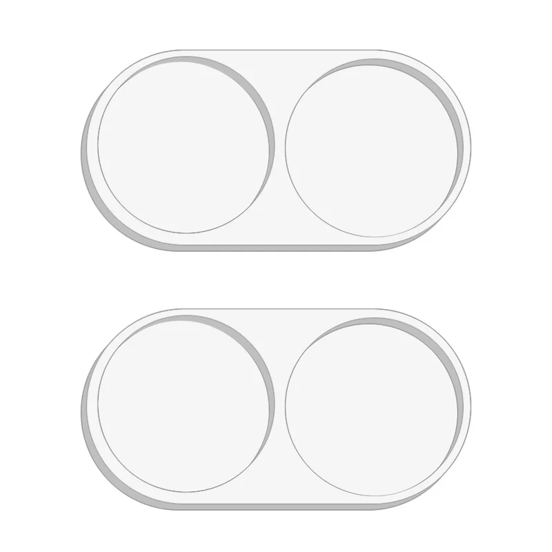2Pcs For Samsung Galaxy Z Flip8 Full Coverage Camera Lens Protector 3D Arc Edge Anti-Scratch Tempered Glass Lens Film - Transparent