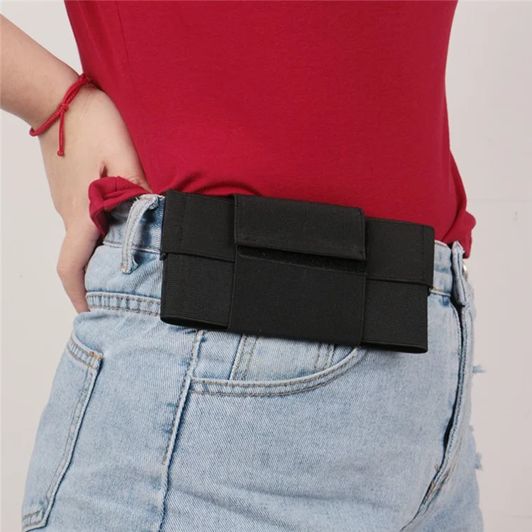 4.5-6 inch Mobile Phone Carrying Pouch Portable Hidden Waist Bag Sport Running Phone Storage Bag