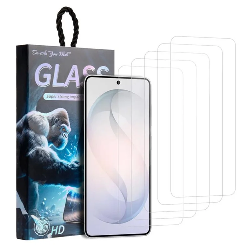 DO AS YOU WISH 5Pcs For Samsung Galaxy S26+ Screen Protector 9H HD High Aluminum-silicon Glass Film - Transparent
