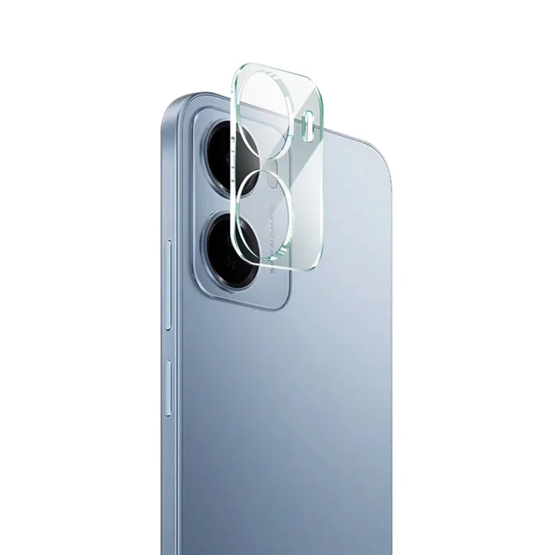 IMAK For Xiaomi Redmi 15a 5G Tempered Glass Full Cover Camera Lens Protector + Acrylic Lens Cap - Transparent