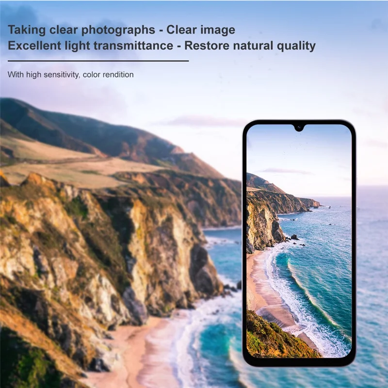 IMAK For Xiaomi Redmi 15a 5G Tempered Glass Full Cover Camera Lens Protector + Acrylic Lens Cap - Transparent