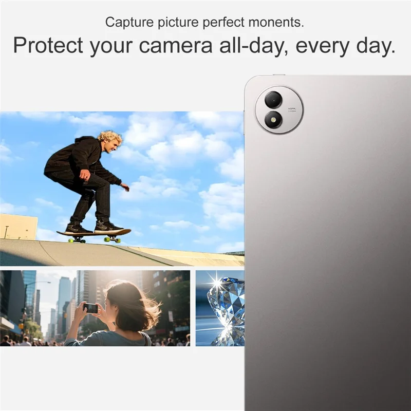 IMAK For vivo Pad6 Pro Tempered Glass Full Cover Camera Lens Protector + Acrylic Lens Cap - Transparent