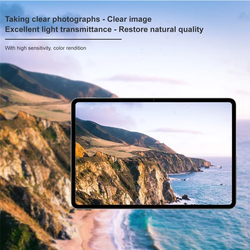 IMAK For vivo Pad6 Pro Tempered Glass Full Cover Camera Lens Protector + Acrylic Lens Cap - Transparent