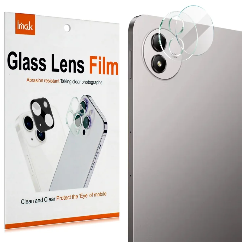 IMAK For vivo Pad6 Pro Tempered Glass Full Cover Camera Lens Protector + Acrylic Lens Cap - Transparent