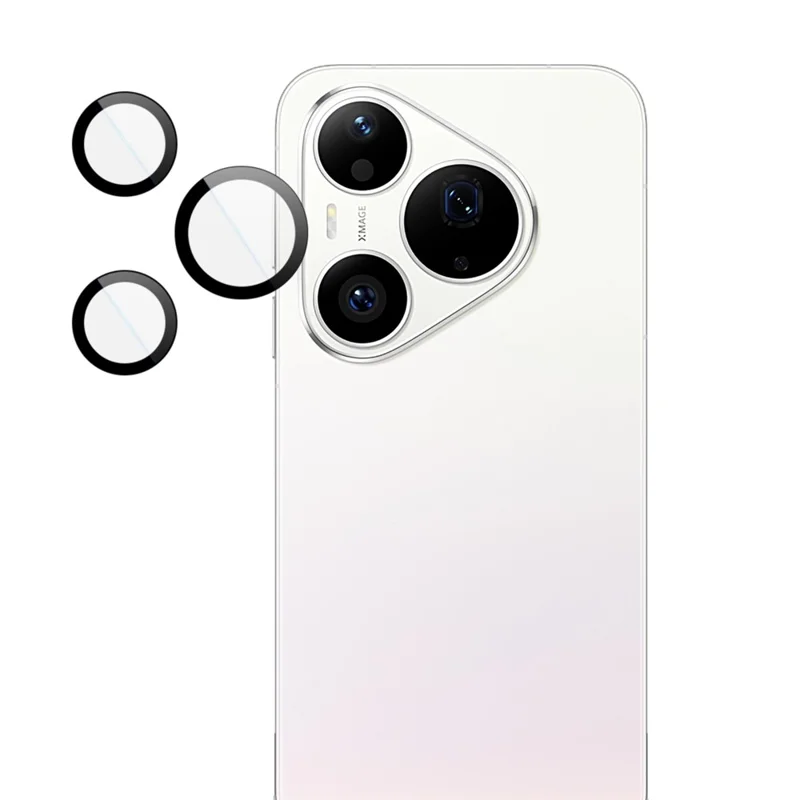 IMAK For Huawei Pura 90s Pro / Pura 90 Pro Tempered Glass Camera Lens Protector with Self Positioning Frame (Complete Covering) - Transparent