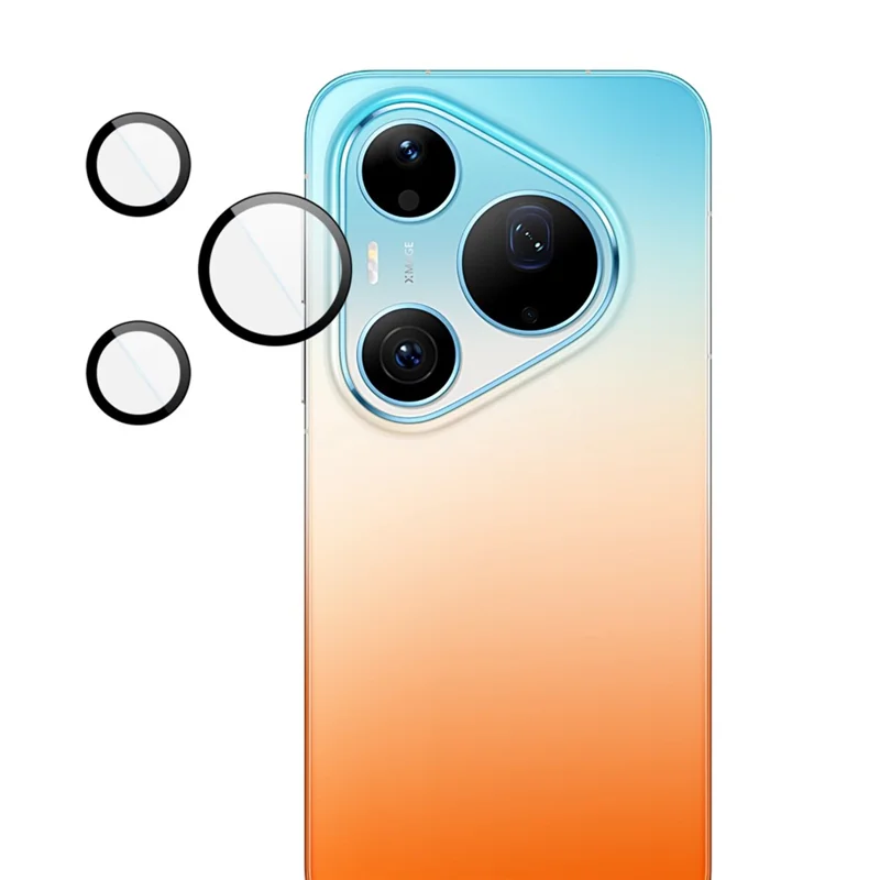 IMAK For Huawei Pura 90s Pro Max / Pura 90 Pro Max Tempered Glass Camera Lens Protector with Self Positioning Frame (Complete Covering) - Transparent