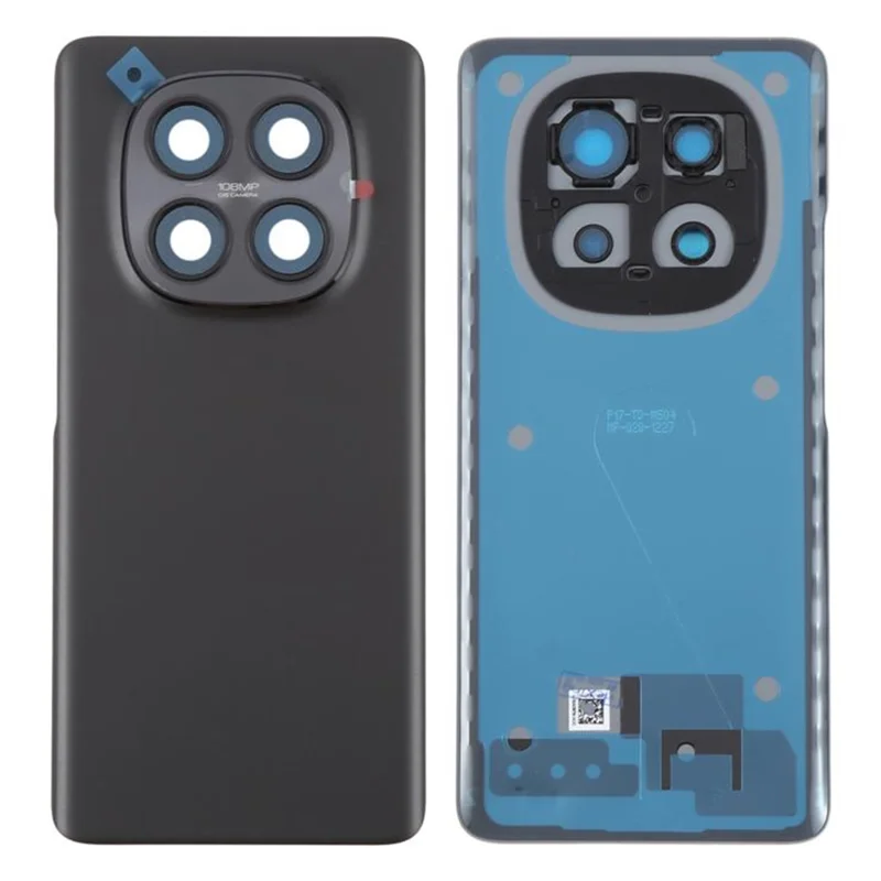 For Xiaomi Redmi Note 15 5G (Global) OEM Battery Housing with Camera Lens Cover - Purple - Black