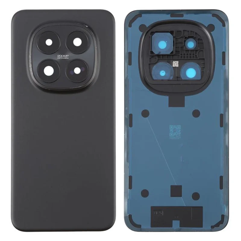 Para Xiaomi Redmi Note 15 Pro+ 5G (Global) Carcaça OEM da Bateria com Tampa da Lente da Câmera - Preto