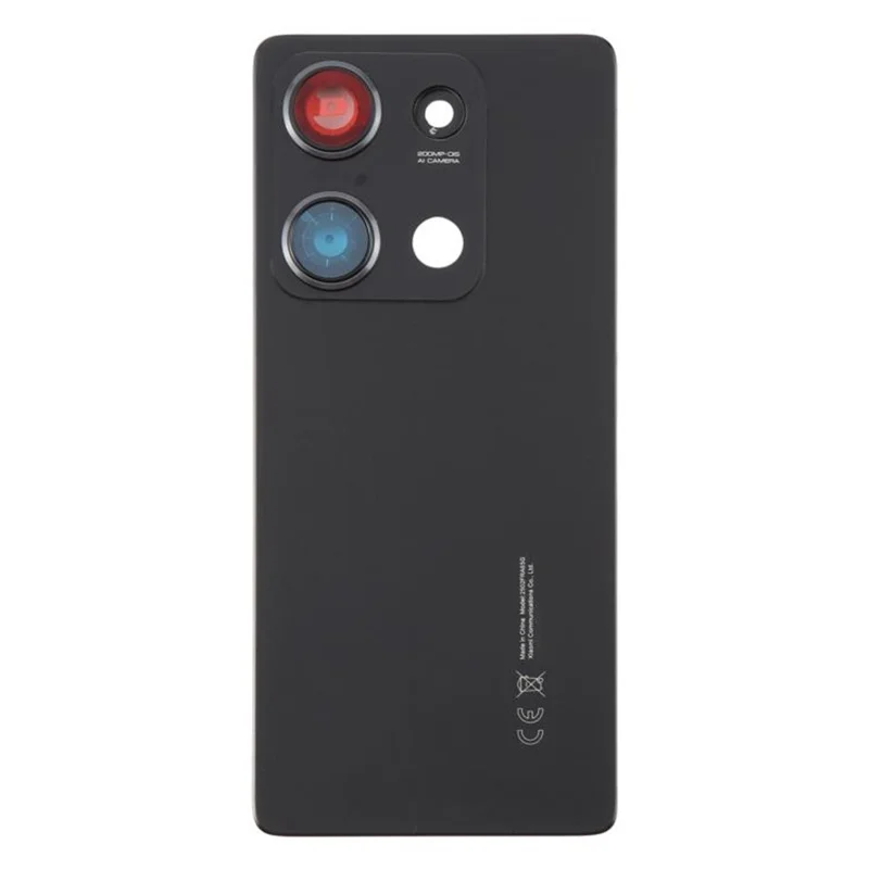 Para Xiaomi Redmi Note 14S 4G OEM Carcaça da Bateria com Tampa da Lente da Câmera - Preto