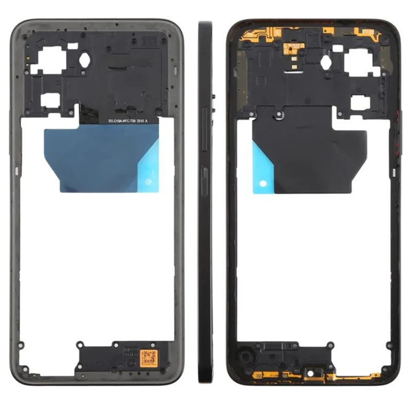 Заменитель средней пластины для Xiaomi Redmi 15 5G (глобальная версия) (169 мм) (без логотипа) — черный