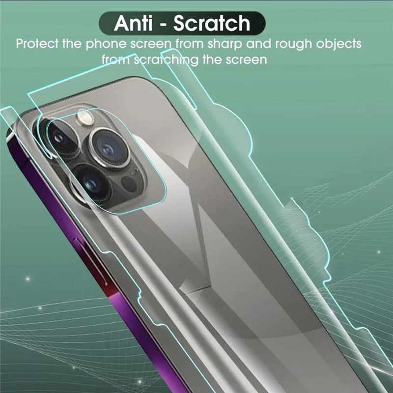 5Pcs For iPhone 17 Pro Max Back Screen Protector Full Coverage Matte TPU Hydrogel Film