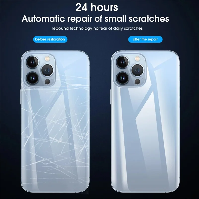 5Pcs For iPhone 17 Pro Max Back Screen Protector Full Coverage Matte TPU Hydrogel Film