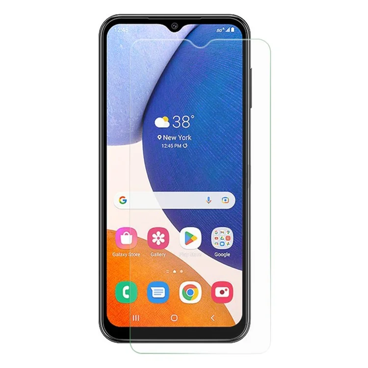 AMORUS High Aluminum-silicon Glass Phone Screen Film для Samsung Galaxy A34 5G, прозрачная защитная пленка с антитрещинной функцией, дизайн с закругленными краями