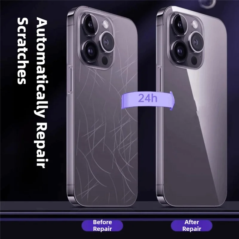 25Pcs for iPhone 17 Pro Max TPU Hydrogel Film Invisible Self-Healing Anti-Fingerprint Full Cover Back Protector - Transparent