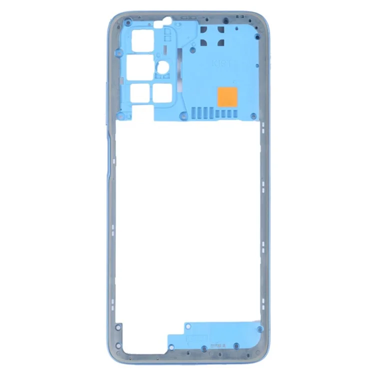 For Xiaomi Redmi 10 4G (2021) / Redmi 10 Prime / Redmi 10 2022 4G / Redmi Note 11 4G (MediaTek Helio G88) OEM Middle Housing Plate Frame Replacement Part (without Logo) - Blue