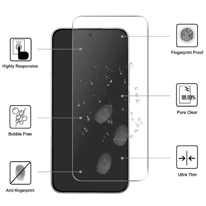Für Xiaomi 17T Pro Bildschirmschutz 2.5D HD Gehärtetes Glasfolie (keine Vollabdeckung)