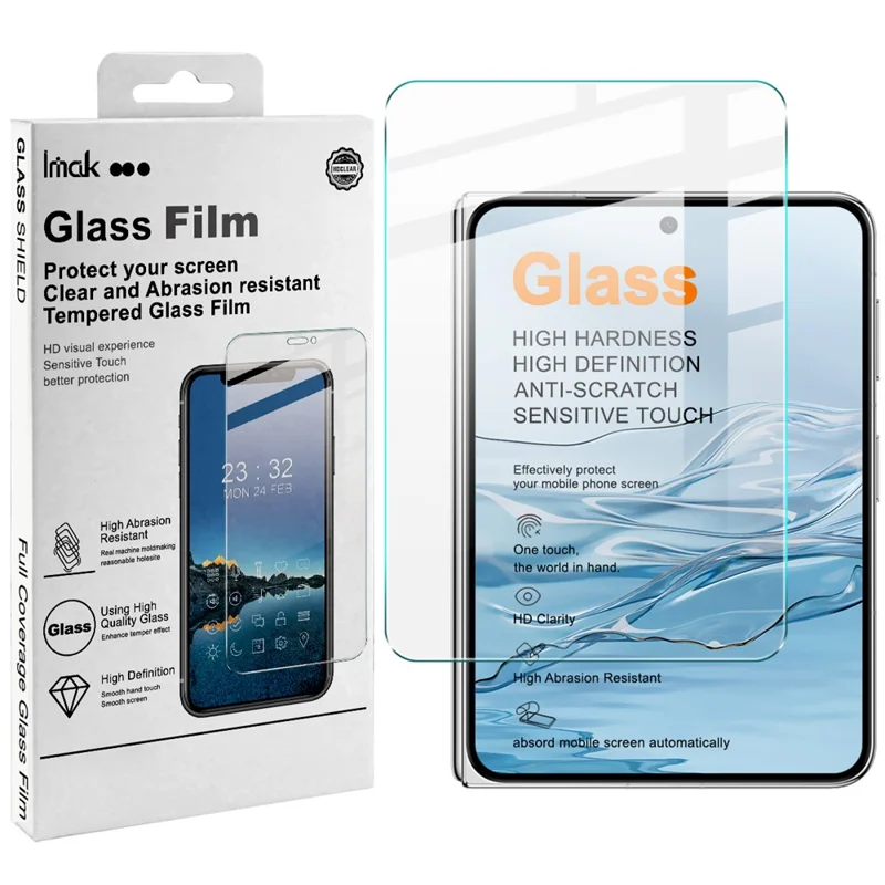 IMAK H Series For Huawei Pura X Max Tempered Glass Screen Protector Shatter-Proof Protection (Not Complete Coverage) - Transparent