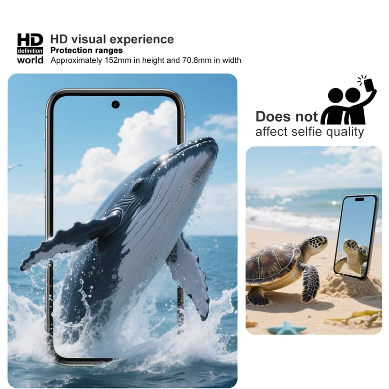 IMAK H Series For Huawei Pura X Max Tempered Glass Screen Protector Shatter-Proof Protection (Not Complete Coverage) - Transparent