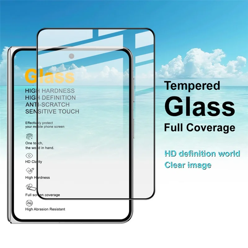 IMAK Pro+ Series For Huawei Pura X Max Tempered Glass Full Screen Protector Sensitive Touch Film - Transparent