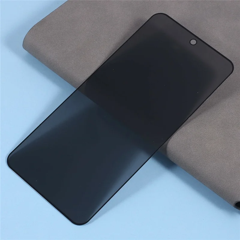 For Honor 600 5G Anti-Peep Tempered Glass Full Covering Silk Printing Screen Protector