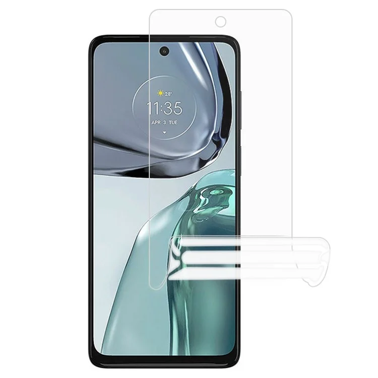 For Motorola Moto G 5G (2023) Anti-Fingerprint Full Coverage Screen Protector HD Clear Sensitive Touch Soft Hydrogel TPU Screen Film