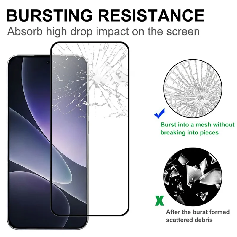 Für Xiaomi 17T Pro AGC Gehärtetes Glas mit schwarzen Rändern, Vollkleber, vollständiger Abdeckung, Displayschutz