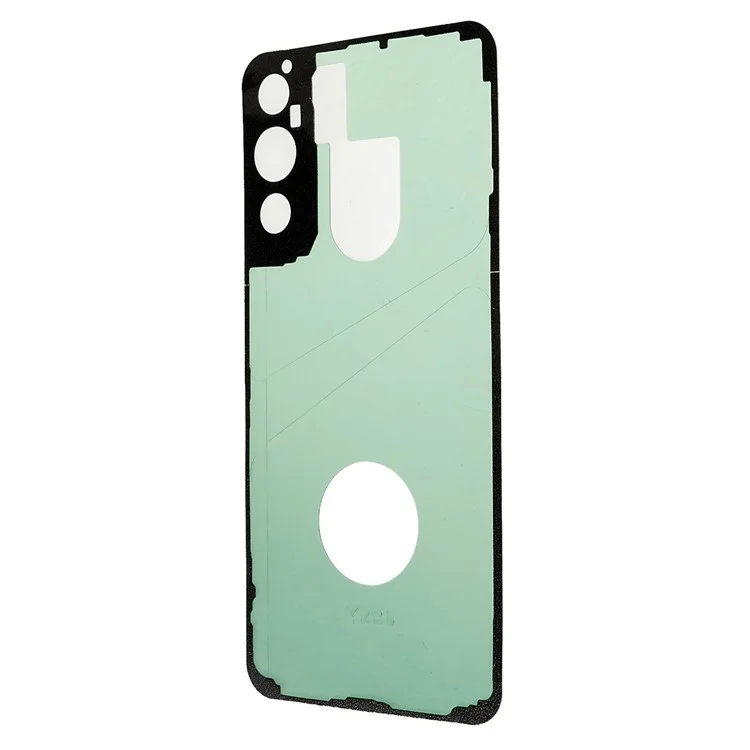 For Samsung Galaxy S22+ 5G S906 Battery Housing Cover with Adhesive Sticker Phone Replacement Parts - Baby Blue