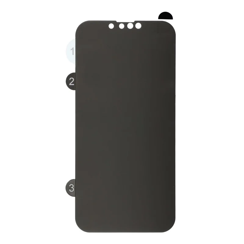 Anti-Spy Screen Protector For iPhone 17e / 16e / 14 , TPU Matte Screen Protective Hydrogel Film - Black