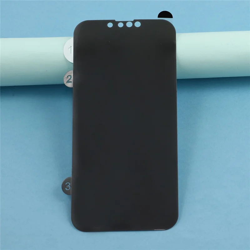 Anti-Spy Screen Protector For iPhone 17e / 16e / 14 , TPU Matte Screen Protective Hydrogel Film - Black