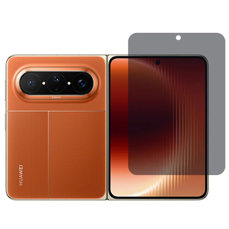 For Huawei Pura X Max Hydrogel Film Kit 180-Degree Anti-spy Front + Inner TPU Screen Protector