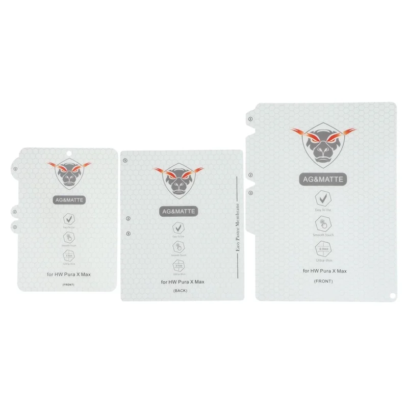 1 Set For Huawei Pura X Max Screen Protector Inside + Front + Back Cover Matte TPU Film