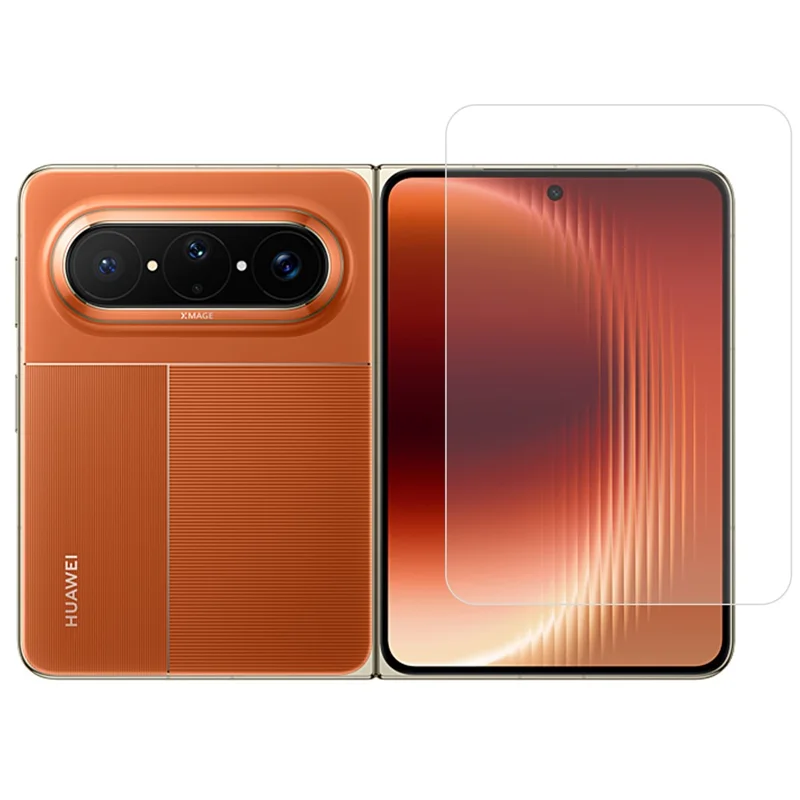 1 Set Protective Film For Huawei Pura X Max Front and Inside Full Cover Ultra Clear Hydrogel TPU Protector